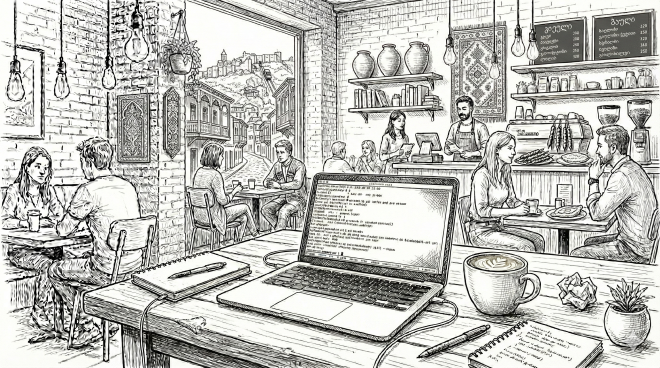 Cafe for work image, georgia